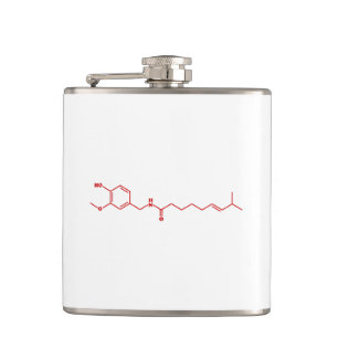 Cantil Fórmula química molecular do Capsaicin do piment