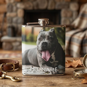 Cantil Foto Personalizada Com O Nome Do Seu Cachorro