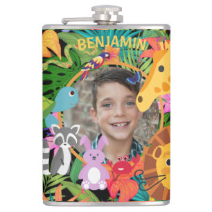 Cantil Foto personalizada de lindos animais da selva 