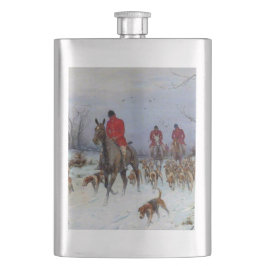 Cantil Fox Hunt Huntsmen e Hounds voltando para casa