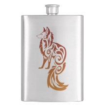 Fox tribal vermelho Kitsune de Firey