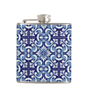 Cantil Frasco azul de azulejo português