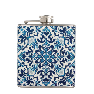 Cantil Frasco azul de azulejo português