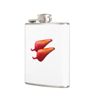 Cantil Frasco branco de pimentos vermelhos