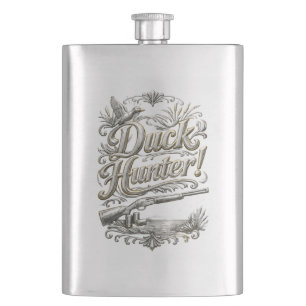 Cantil Frasco de Aço Inox 8 oz do Caçador de Patos
