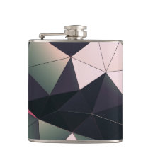 Frasco de Bar de Polígonos Multicoloridos Modernos