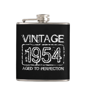 Cantil Frasco de bebida vintage 1954 Envelhecido à perfei