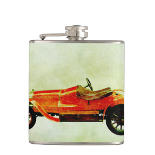 Cantil Frasco de Carro Vermelho Antigo