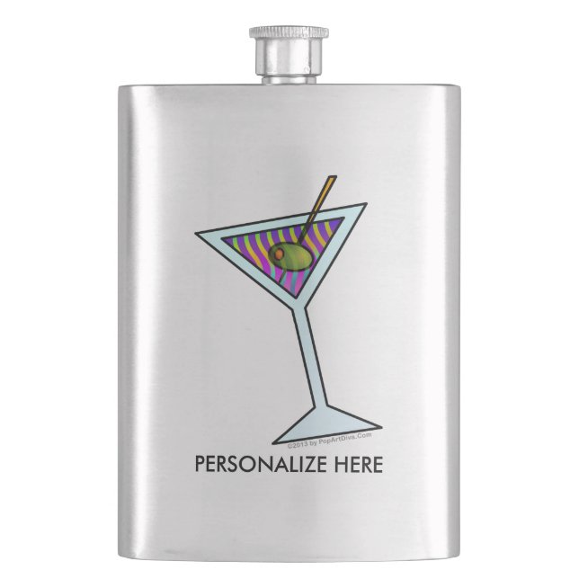 CANTIL FRASCO DE COQUETEL - DESIGN DE MARTINI (Frente)