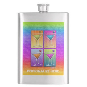 CANTIL FRASCO DE COQUETEL - MARTINIS POP ART