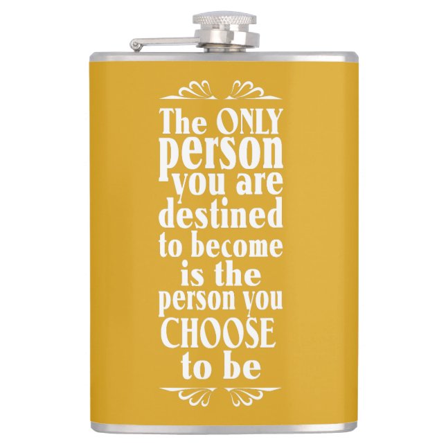 Cantil Frasco de cor personalizado de CHOICE motivado (Frente)