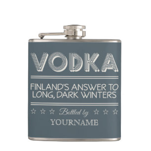 Cantil Frasco de cor VODKA