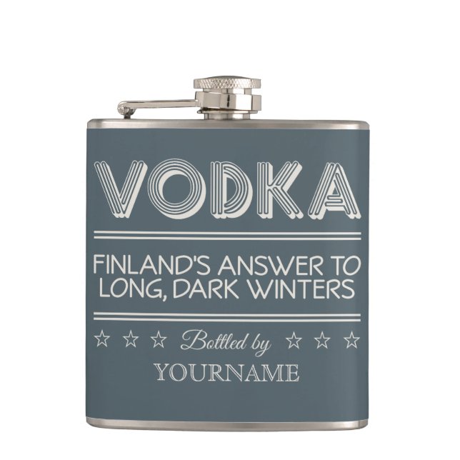 Cantil Frasco de cor VODKA (Frente)