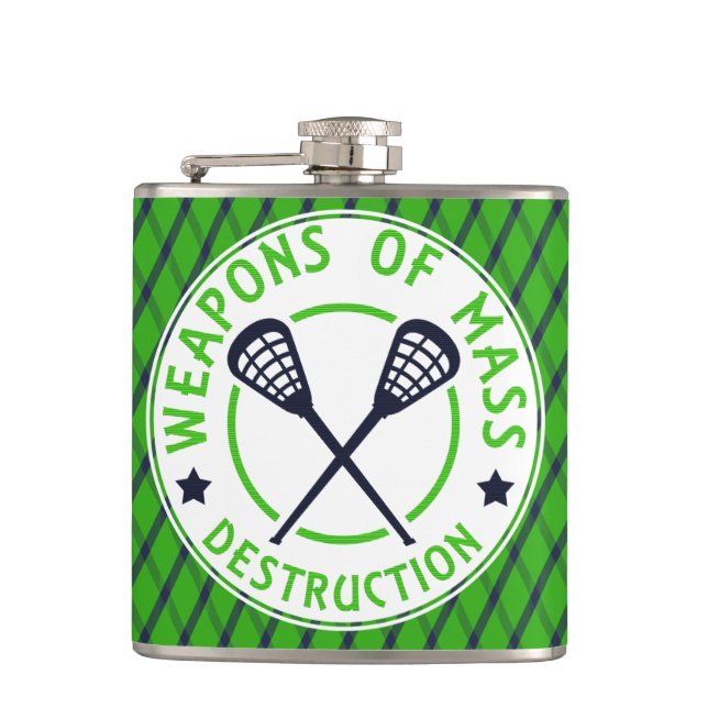 Cantil Frasco de Destruição de Armas de Lacrosse (Frente)