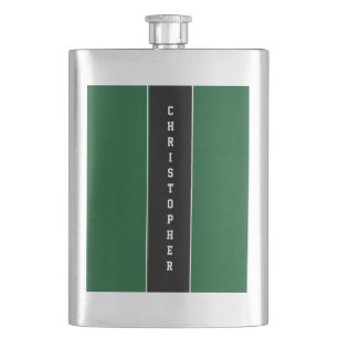 Cantil Frasco de faixa verde preta personalizado