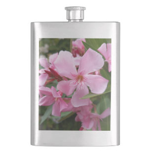 Cantil Frasco de Flor de Oleandro Rosa Quadril Botânico
