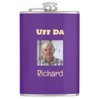 Frasco de Fotografia Personalizada Uff Da Puro e D