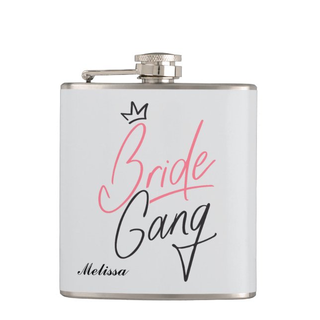 Cantil Frasco de Gang da Noiva Personalizado (Frente)