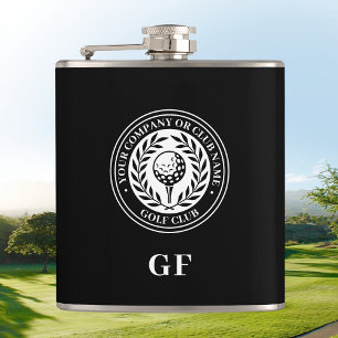 Cantil Frasco de Golfe Clássico Monogram com Nome Persona