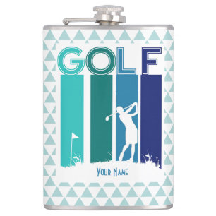 Cantil Frasco de Golfer Personalizado