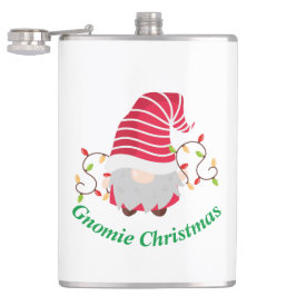Cantil Frasco de Natal Gnomie embrulhado em vinil