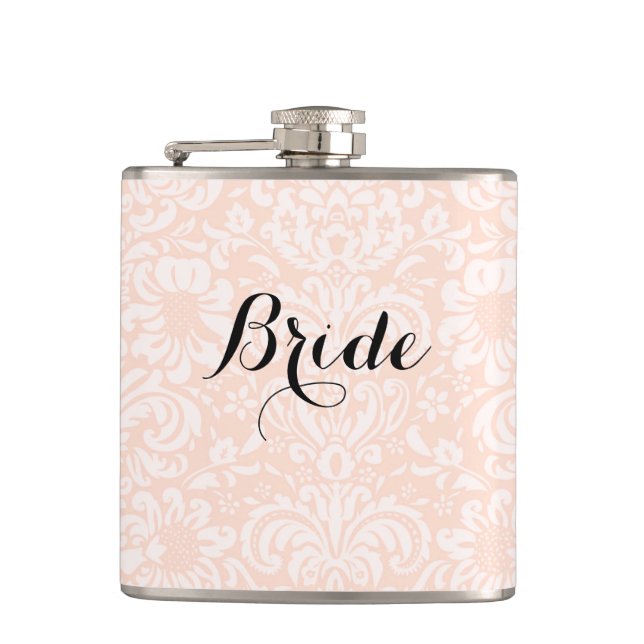 Cantil Frasco de Noiva Damask Vintage Rosa (Frente)