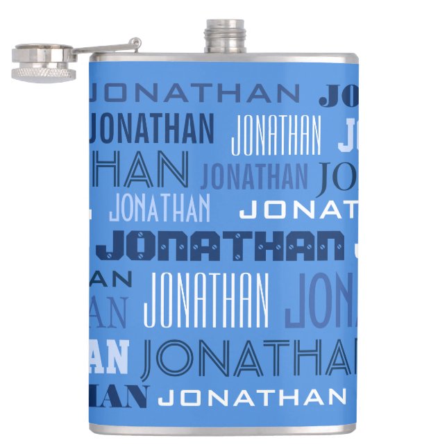 Cantil Frasco de nome personalizado (Aberto)