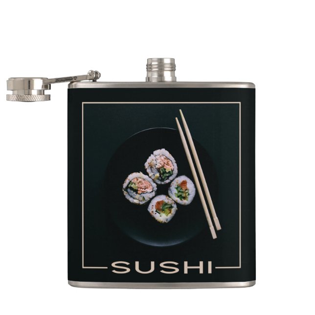 Cantil Frasco de nome personalizado Sushi (Aberto)
