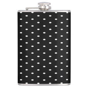 Cantil Frasco de Polka Preto e Branco