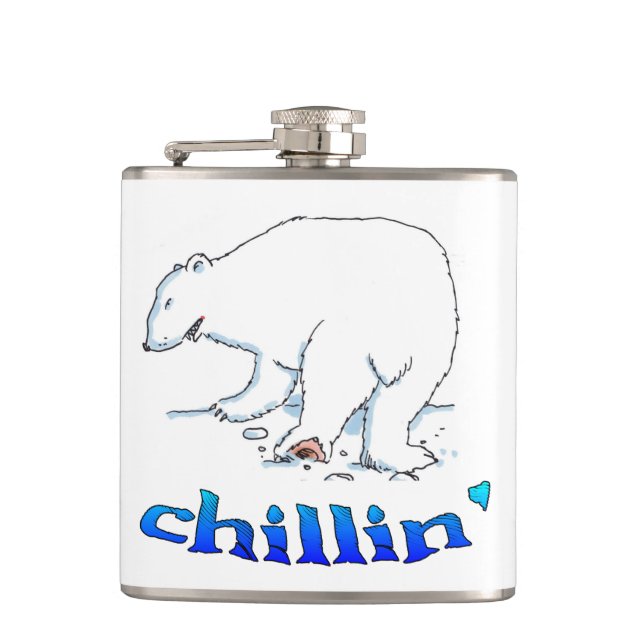 Cantil Frasco de refrigeração Polar Bear embalado (Frente)