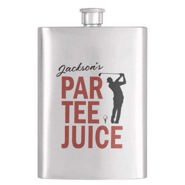 Cantil Frasco de Suco de Par Tee Engraçado Personalizado (Frente)