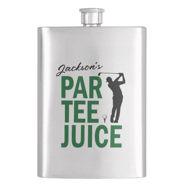Cantil Frasco de Suco de Par Tee Engraçado Personalizado (Frente)