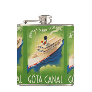 Cantil Frasco de Viagens vintage de suecia