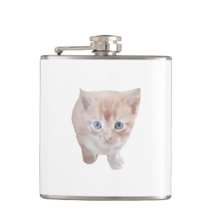 Cantil Frasco De Vinilo Embalado Com Imagem De Gato