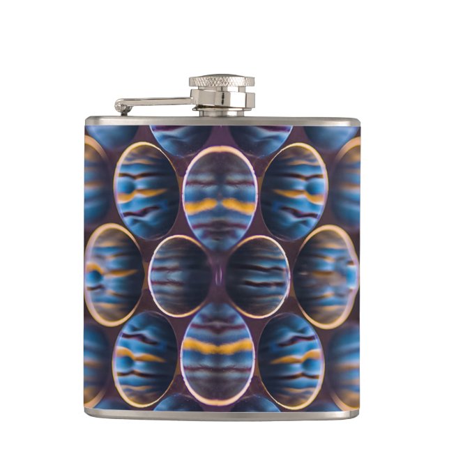 Cantil Frasco enrolado de vinil com Design de Honeycomb (Frente)