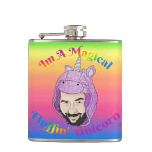 Cantil Frasco mágico de Fluffin Unicórn Vinil molhado d