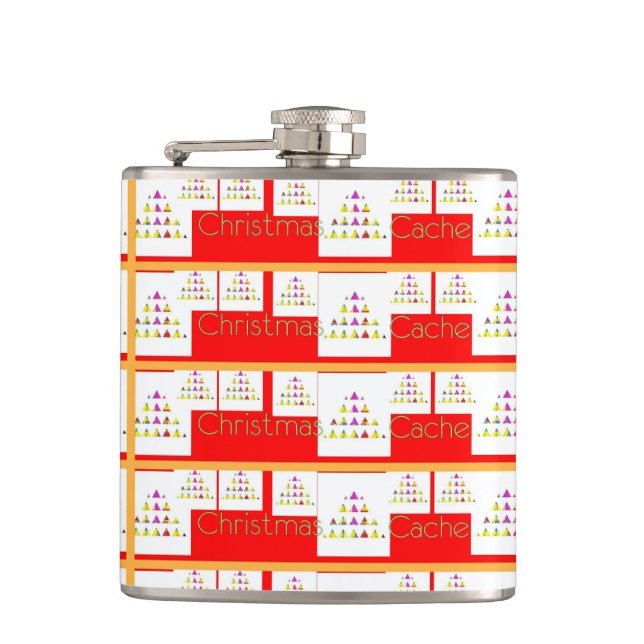 Cantil Frasco molhado de vinil com cache de Natal (Frente)