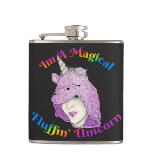 Cantil Frasco Molhado de Vinilo, Fluffin Magical, Unicórn
