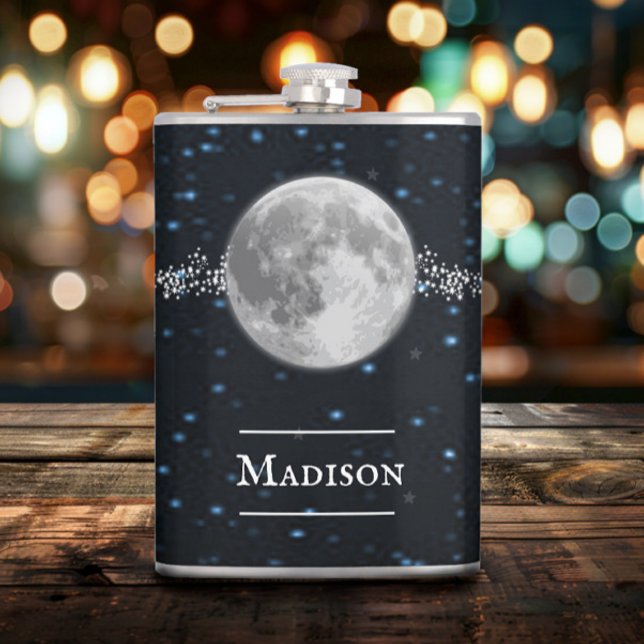 Cantil Frasco molhado de vinilo lunar (Lunar Vinyl Wrapped Flask)