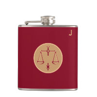Frasco Monograma Vermelho - Zodiac - Libra