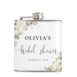 Cantil Frasco para Chá de Noiva com Flores Brancas