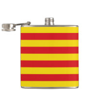 Frasco Patriótico com Bandeira da Catalunha