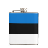 Frasco Patriótico com Bandeira da Estônia