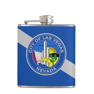 Cantil Frasco Patriótico com Bandeira de Las Vegas City