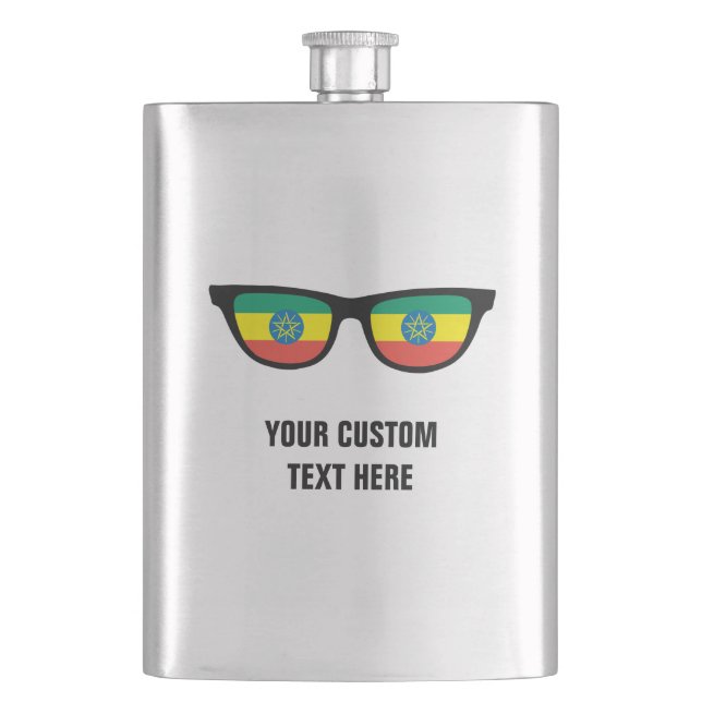 Cantil Frasco personalizado de tons etíopes (Frente)