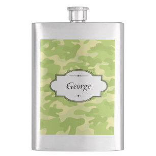 Cantil Frasco Personalizado Design Verde Camo