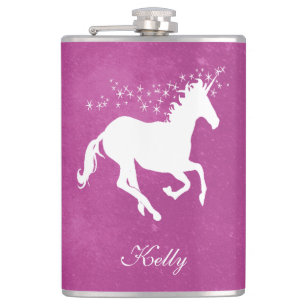 Cantil Frasco Personalizado Magenta Unicorn