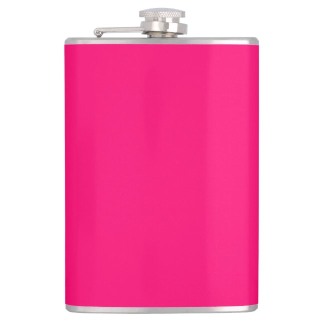 Cantil Frasco Personalizado Rosa Neon - Ousado e Personal (Frente)