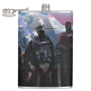 Cantil Frasco Temático de Combate Militar