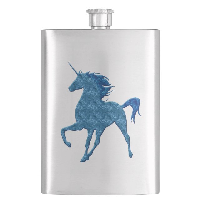Cantil Frasco Unicorn de Fogo Azul (Frente)